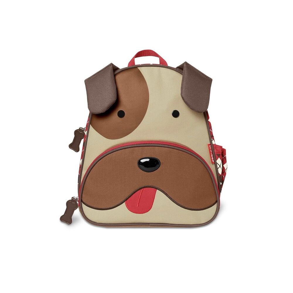 Skip Hop Zoo Pack Bronx Bulldog Plaid Special Winter Edition Backpack